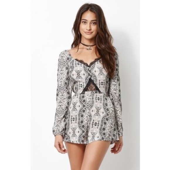 Kendall & Kylie Dresses & Skirts - SOLD! Kendall & Kylie Inset Long Sleeved Romper